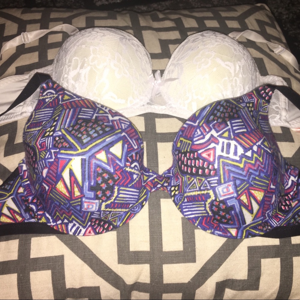 Cute lightly padded bras. 36c